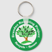 Recycling Project. Recyclen en vernieuwt. Sleutelhanger (Achterkant)
