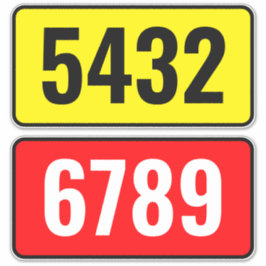 Recycling Prullenbak - Aangepast straatnummer Adre Sticker