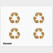 Recycling Rechthoekige Sticker (Vel)