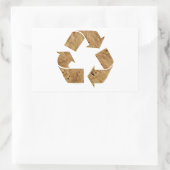 Recycling Rechthoekige Sticker (Tas)