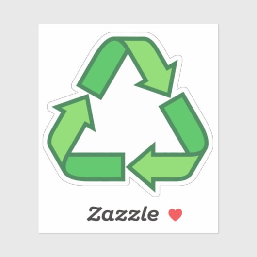 Recycling recyclen symbool groen sticker (Vel)