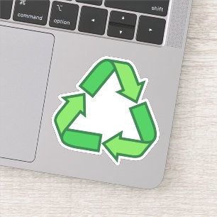 Recycling recyclen symbool groen sticker
