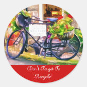 RECYCLING RONDE STICKER (Voorkant)