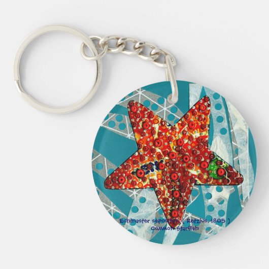 Recycling Starfish Sleutelhanger (Voorkant)