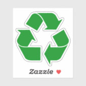 Recycling Symbol - Green Sticker (Vel)