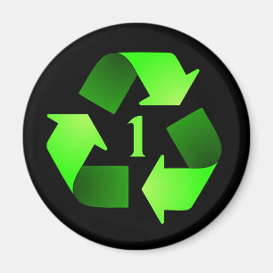 Recycling Symbool Magnet - Groen #1