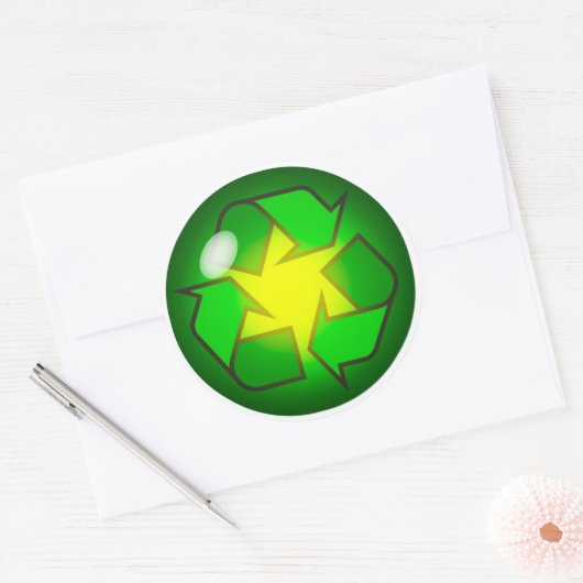 Recycling Symbool Sticker (Envelop)