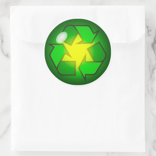 Recycling Symbool Sticker (Tas)