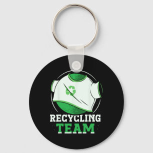 Recycling Team Trash Recyclen Earth Day omgeving Sleutelhanger