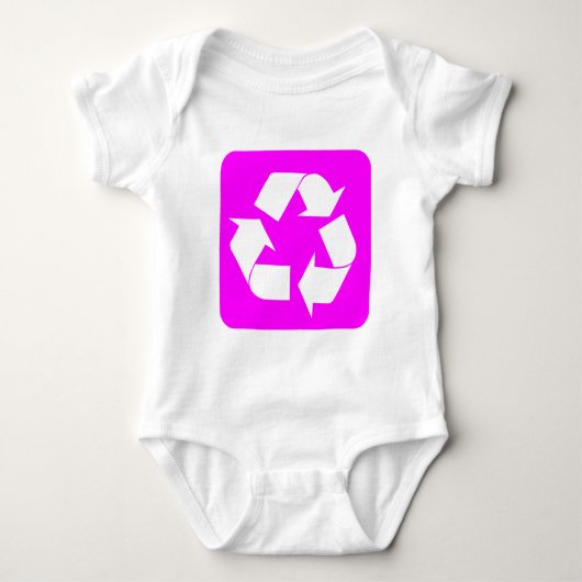 Recycling-teken - Magenta Romper (Voorkant)