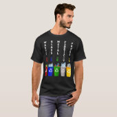Recycling Trash Sorting bins T-shirt (Voorkant volledig)