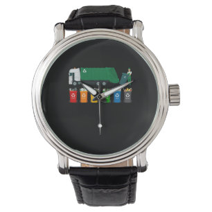 Recycling Trash Truck Horloge
