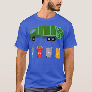 Recycling Trash Truck Kinder Garbage Truck T-shirt