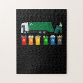 Recycling Trash Truck Legpuzzel (Verticaal)