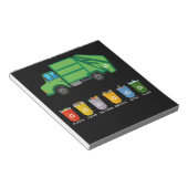 Recycling Truck Kinder Garbage Truck Notitieblok (Schuin)