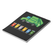 Recycling Truck Kinder Garbage Truck Notitieblok (Linkerzijde)