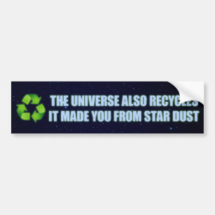 recycling van bumpersticker