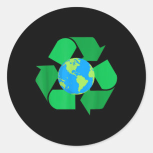 Recycling van het milieu van de bescherming van he ronde sticker