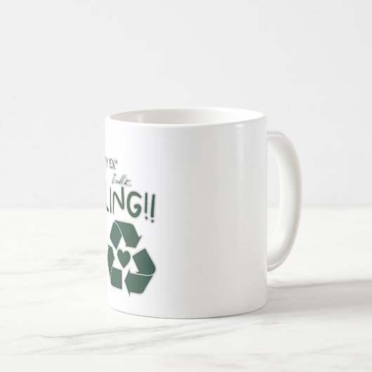 Recycling van mijn ex koffiemok (Voorkant rechts)