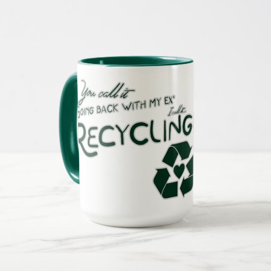 Recycling van mijn ex mok (Voorkant links)