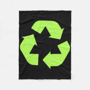 Recycling van milieuduurzaamheid op aarde fleece deken
