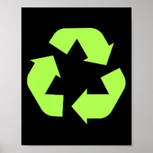 Recycling van milieuduurzaamheid op aarde poster