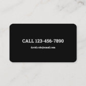 Recycling van ongewenste automatische verwijdering visitekaartje (Achterkant)