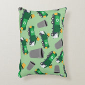 Recycling van vuilniswagen accent kussen (Voorkant(Verticaal))