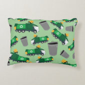 Recycling van vuilniswagen accent kussen (Achterkant)