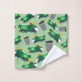 Recycling van vuilniswagen bad handdoek (Wasdoekje)