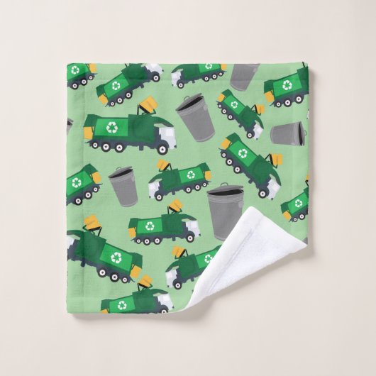 Recycling van vuilniswagen bad handdoek (Wasdoekje)
