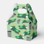 Recycling van vuilniswagen bedankdoosjes (Achterkant)