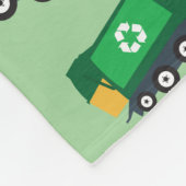 Recycling van vuilniswagen fleece deken (Hoek)