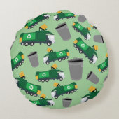 Recycling van vuilniswagen rond kussen (Achterkant)