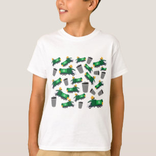 Recycling van vuilniswagen t-shirt