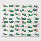 Recycling van vuilniswagens partijpatroon cadeaupapier (Vlak)