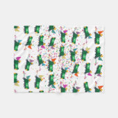 Recycling van vuilniswagens partijpatroon fleece deken (Voorkant (Horizontaal))