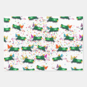 Recycling van vuilniswagens partijpatroon inpakpapier vel (Voorkant 3)