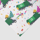 Recycling van vuilniswagens partijpatroon tissuepapier (Detail)