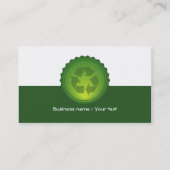 Recycling-Visitekaartje Visitekaartje (Achterkant)