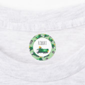 Recycling vuilnis Truck Pattern Boys Name School Labels (Aangebracht)