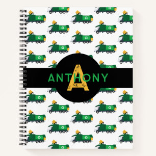 Recycling vuilnis Vrachtwagen Kinder Monogram Scho Notitieboek