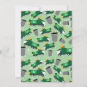 Recycling vuilnisbakpatroon Birthday Kaart (Achterkant)