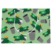Recycling vuilnisvrachtpatroon groot cadeauzakje (Voorkant)