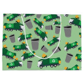 Recycling vuilnisvrachtpatroon groot cadeauzakje (Achterkant)