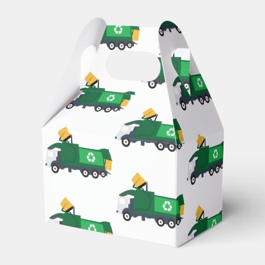 Recycling vuilniswagen bedankdoosjes (Voorkant Zijde)