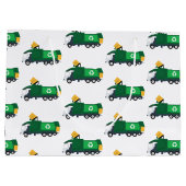 Recycling vuilniswagen groot cadeauzakje (Achterkant)