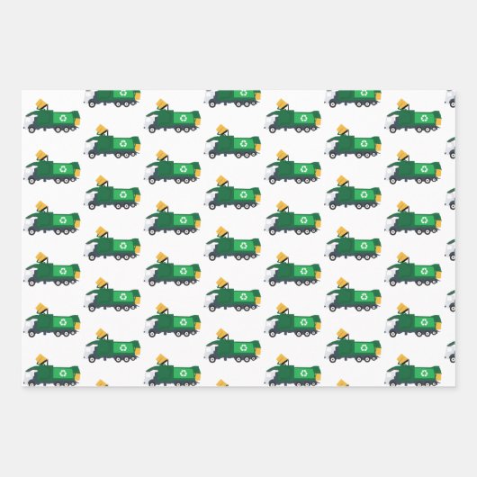 Recycling vuilniswagen inpakpapier vel (Voorkant 2)