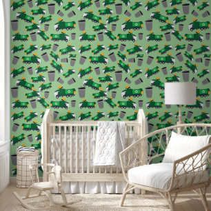 Recycling Vuilniswagen Jongens Nursery Slaapkamer Behang