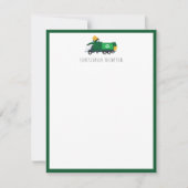 Recycling Vuilniswagen Kinderen  Notitiekaartje (Voorkant)